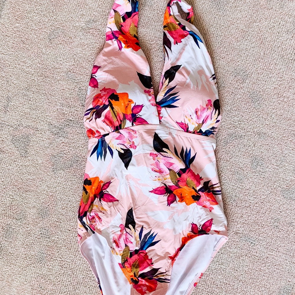Floral one piece swimsuit